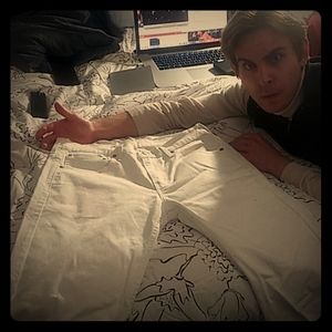 Levi's Plain white jeans